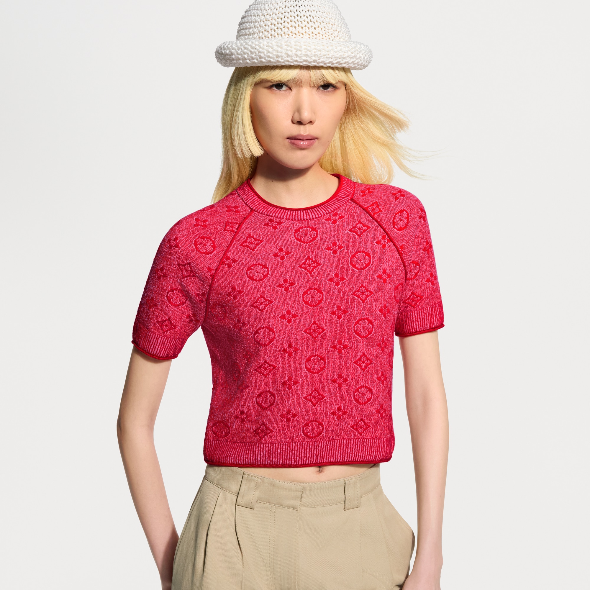 Monogram Tweed-Effect Knit Top - Ready-to-Wear | LOUIS VUITTON